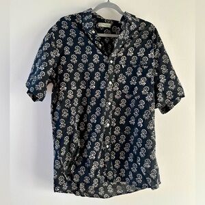 Lightweight Indian block print button-down